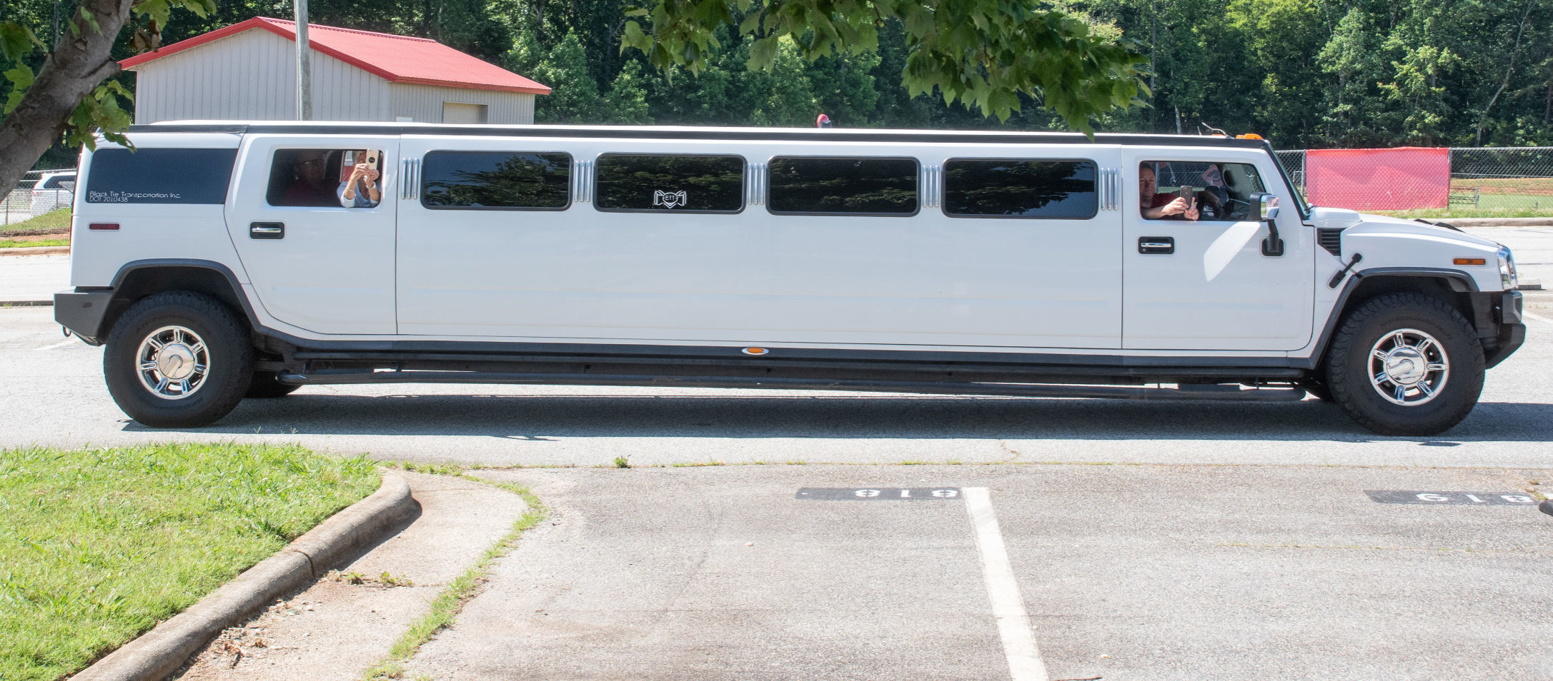 Northwest Guilford High School's drive-thru graduation